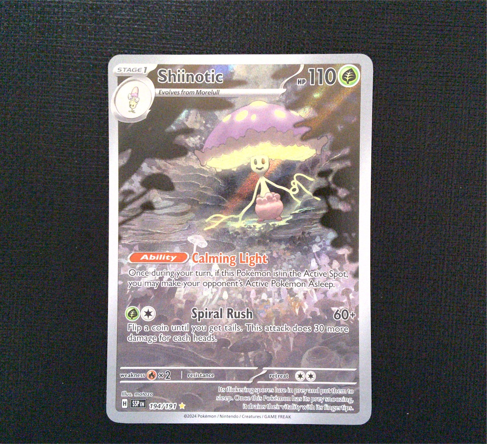 Shiinotic - Illustration Rare SSP SV08: Surging Sparks 194/191 NM-LP