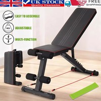 Foldable Weight Bench Adjustable Strength Training Full Body Workout Incline Gym