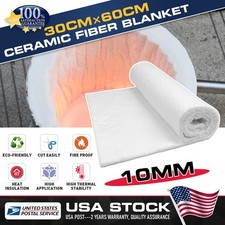 Ceramic Fiber Blanket Fireproof Insulation Rated to 2500F Size 11.8"x23.6"