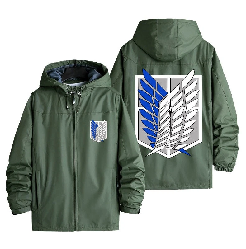 Anime Attack On Titan Scout Regiment Sport Jacket Coat Clothing Cosplay Costume - Image 4 of 4