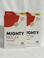 2 Pack -  MIGHTY PATCH Hero Cosmetics - Original, Pack of 72 Pimple Patches