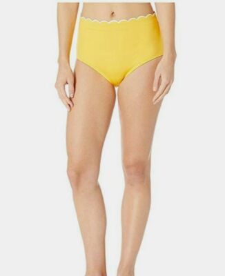 scalloped high waisted bikini