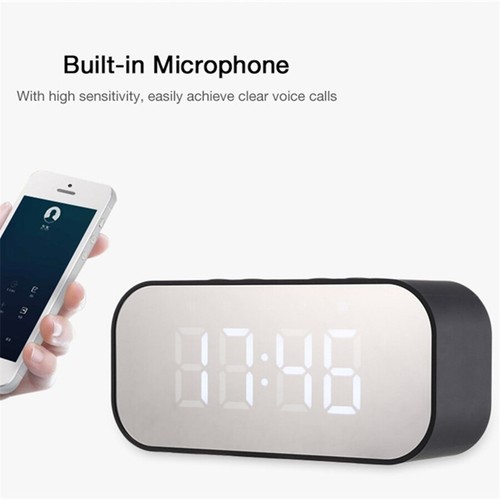 Haut-parleur sans fil Bluetooth réveil DEL écran miroir anime impression thème destin - Photo 3 sur 21