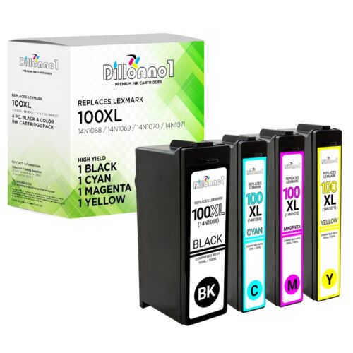 100XL Ink Cartridge for Lexmark 100XL fits Pinnacle Pro901 Interpret S405 Lot - Picture 2 of 10