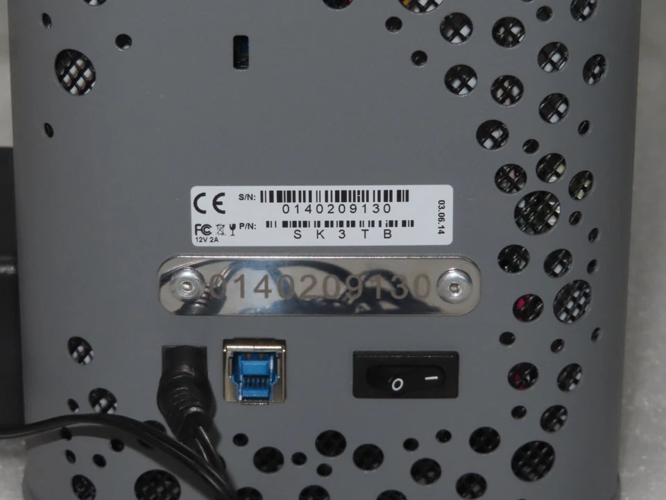 ioSafe Solo G3 External Harddrive SK3TB 3TBs with adapter - Image 4 of 4