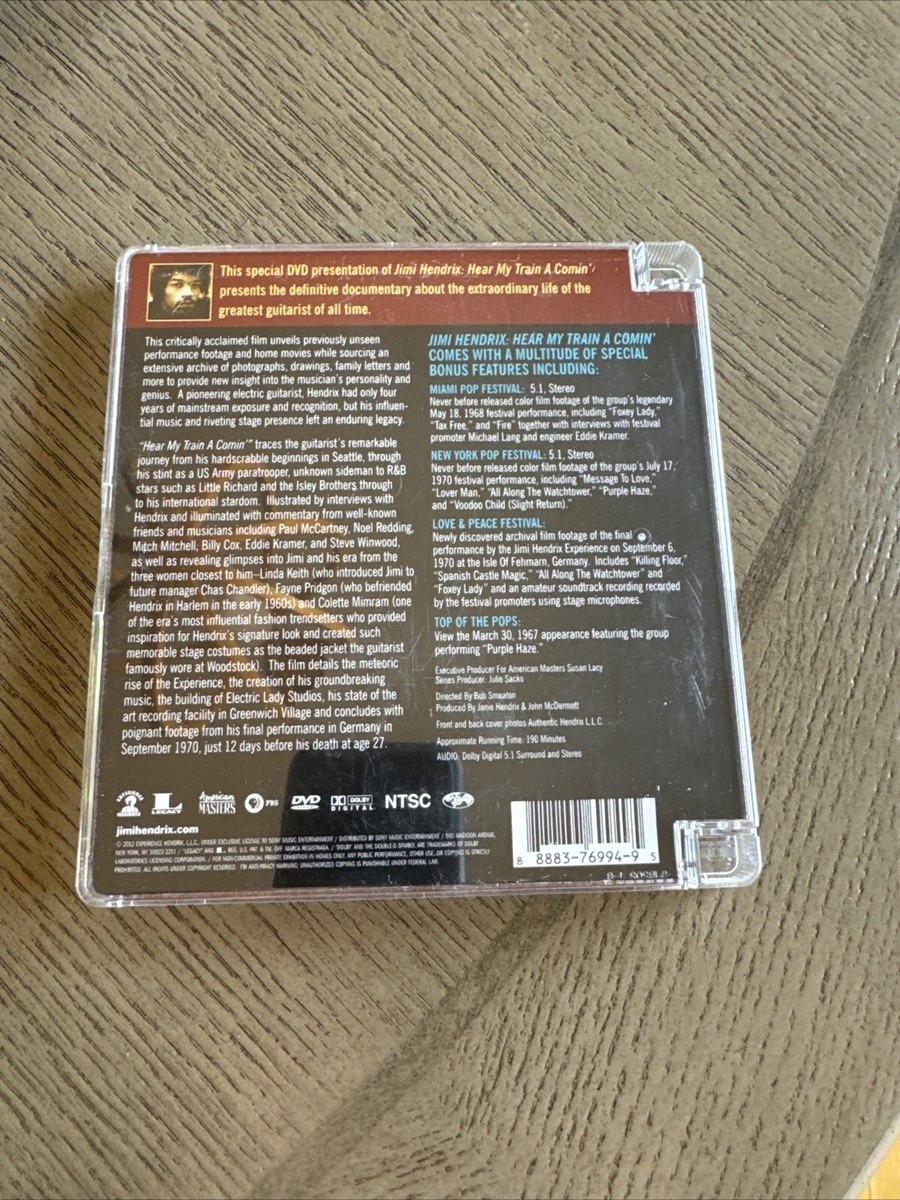 DVD Jimi Hendrix Hear My Train a Comin (2013) 888837699495| eBay