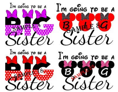 big sister iron on transfer