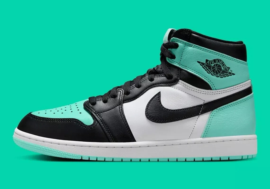 black white and turquoise jordans