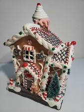 Kurt Adler 14" Battery Operated Light Up Gingerbread House Christmas Collectible