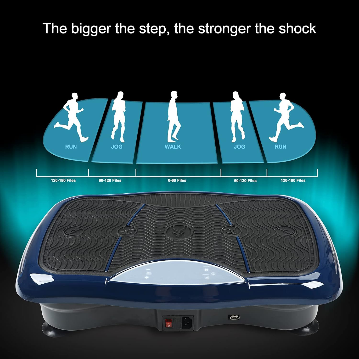 Vibration Plate Exercise Machine Whole Body Workout Vibration Platform