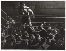ROBERT RIGGS : One-Punch Knockout : Archival Art Print