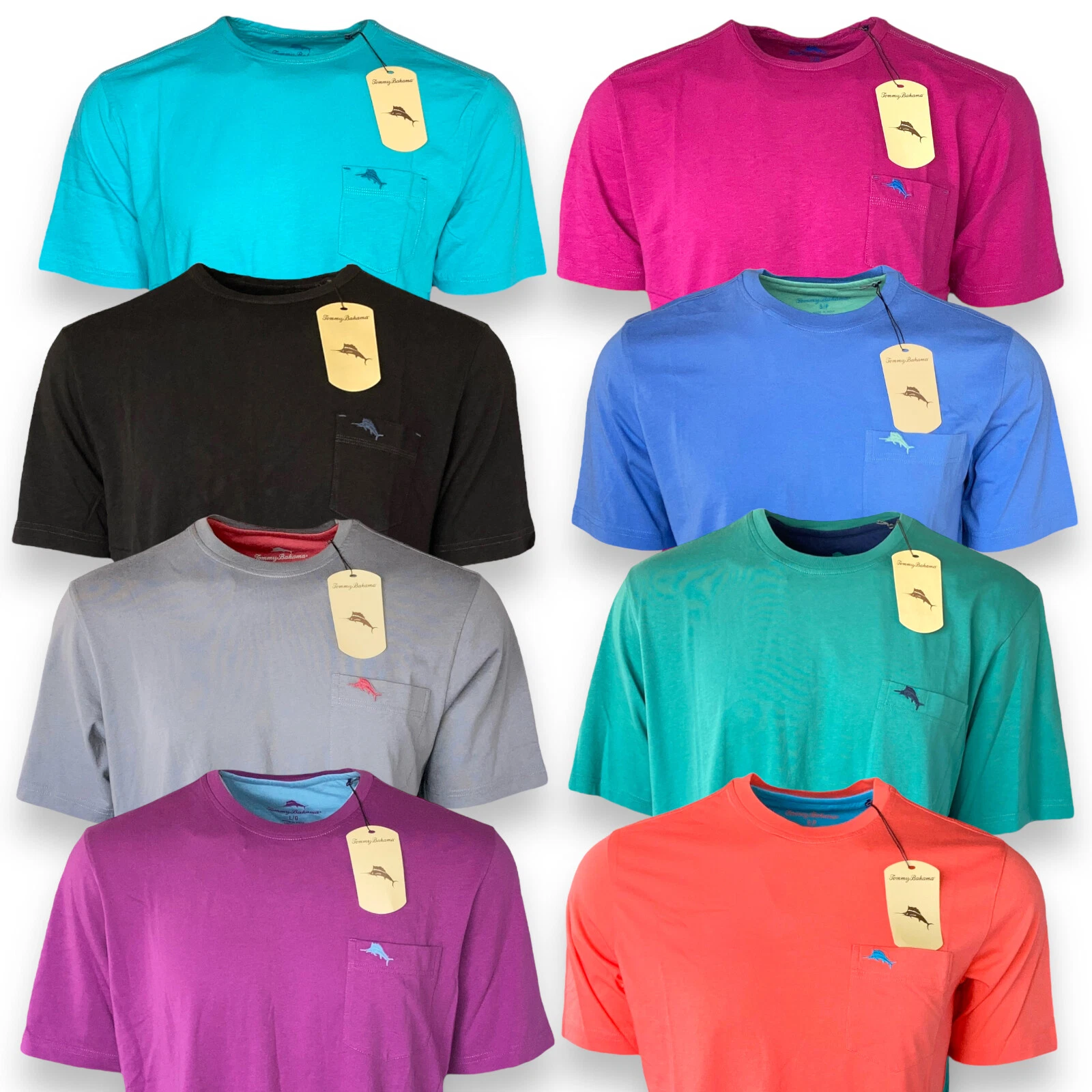 Tommy Bahama Mens Cool Cotton Crew Neck Pocket T Shirt Big Guy M L XL 2XL 3XL
Opens in a new window
