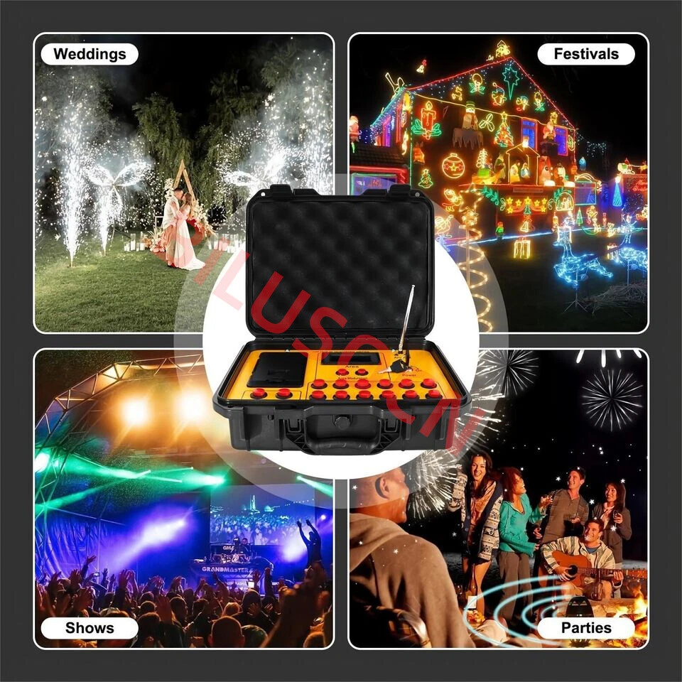 24 кия система стрельбы фейерверком, 500 М 1200 киев беспроводное управление доставка из США - Изображение 4 из 4