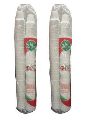 Mini disposable Cuban Style and espresso coffee cups 3/4 oz. Pack of 500