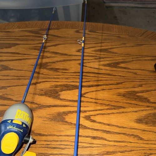 VINTAGE Original Batman DC Comics 2 Kid's 30" Fishing Pole Kids Rod & Reel Combo - Picture 5 of 15