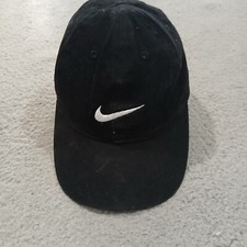 Nike Hat Cap Boys Strap Back Black White Logo Tennis Cotton Casual Youth Child