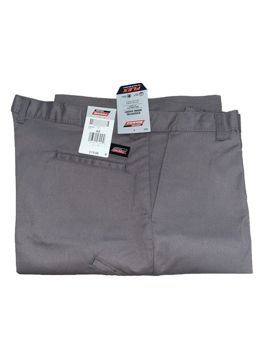 Dickies Essential Work Shorts Gray Flex Relaxed Fit Pockets Men's