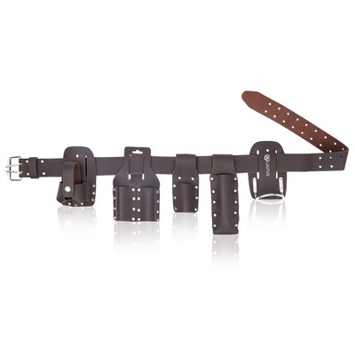 LAUTUS Scaffolding Belt | 6-Piece Leather Scaffold Belt, 2'' Wide | Fits Waist Si