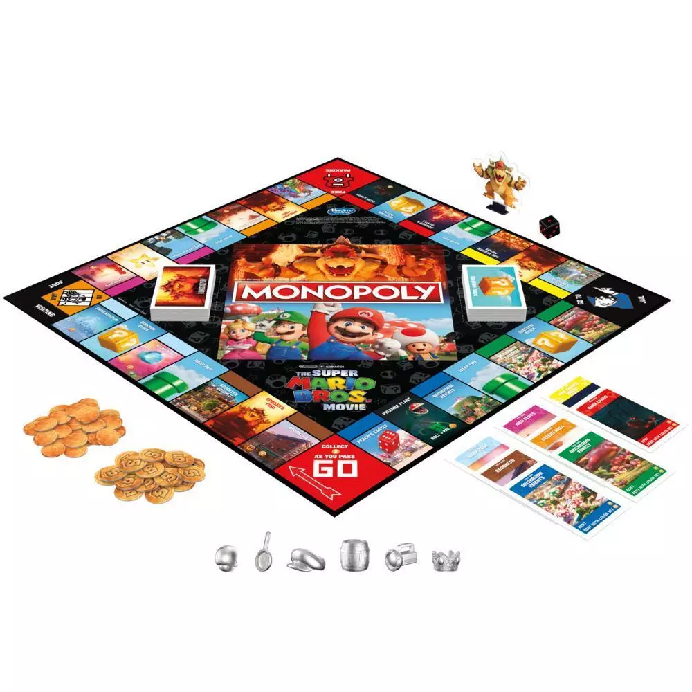 Monopoly The Super Mario Bros. Movie Edition Kids Board Game