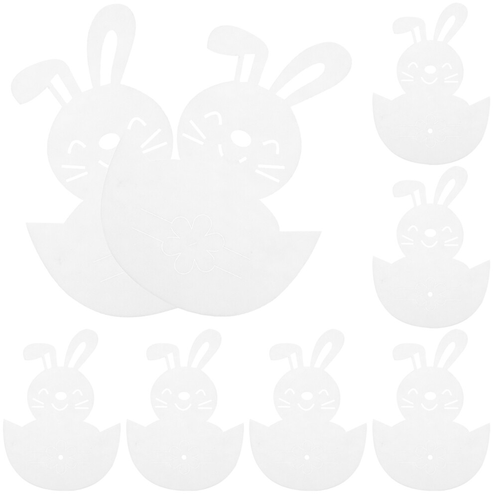 16 Pcs Easter Bunny Cutlery Cover Rabbit Utensil Pouch Bags Utensils eBay