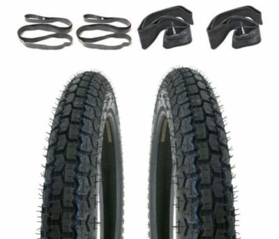   Comet DKW Horex KTM Rixe Reifen Schlauch Satz 2 3/4 x 17 Zoll   
