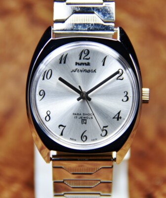 1978 Rare HMT Avinash Silver Numeric 17 Jewels Hand Winding