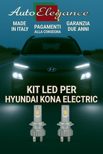 Set LED H7 Fernlichter 6000K für Hyundai Kona Elektrisch Weiß Canbus