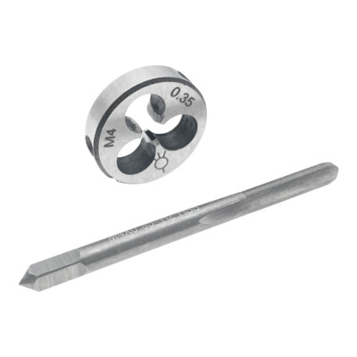M4 x 0.35 Tap & Die Set RH Right Hand M4x0.35 Metric Thread Tap Die Tool