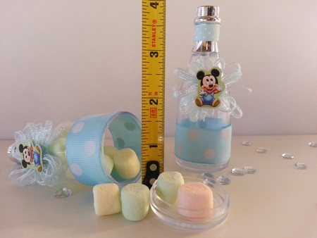 Mickey Mouse It's A Boy Baby Shower Sash With Blue Ribbon & Corsage