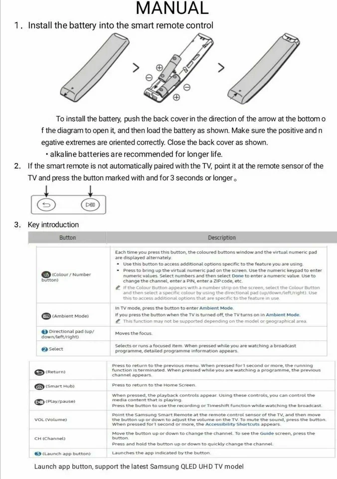 Neu Original BN59-01312F RMCSPR1BP1 für Samsung Smart 4K Voice TV Fernbedienung - Bild 4 von 4