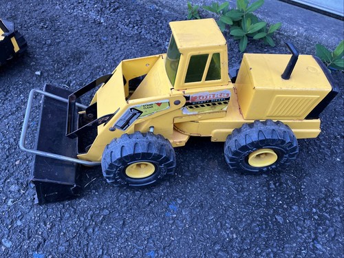 Vintage 90s Tonka Mighty Diesel 21" Front End Bucket Loader Metal Truck - Picture 2 of 6