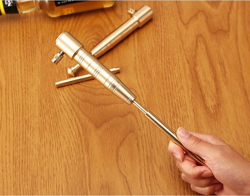 Metal Torch Lighter Oil Trench Long Handled Torches Kerosene Fire Sticks Gold - Picture 4 of 10