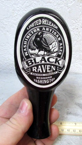 Black Raven Bier Zapfhahn Griff, Limited Release, Redmond Washington, Sammlerstück