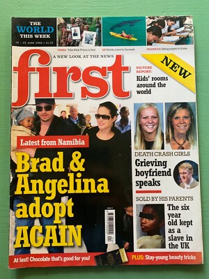 FIRST mag 14-June-2006 Angelina Jolie Kylie Minogue James Blunt Gordon Ramsay TV