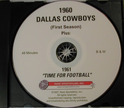 1960 Dallas Cowboys First Season Highlights on DVD!