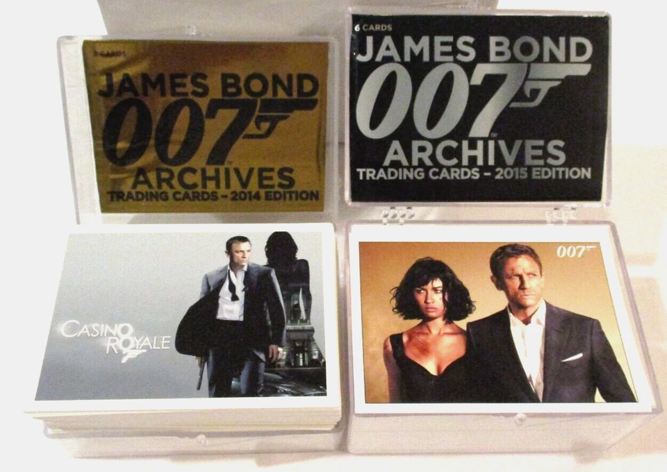 Juegos completos de cartas base James Bond 007 Archives edición 2014 y 2015 189 cartas Foto 2 de 3