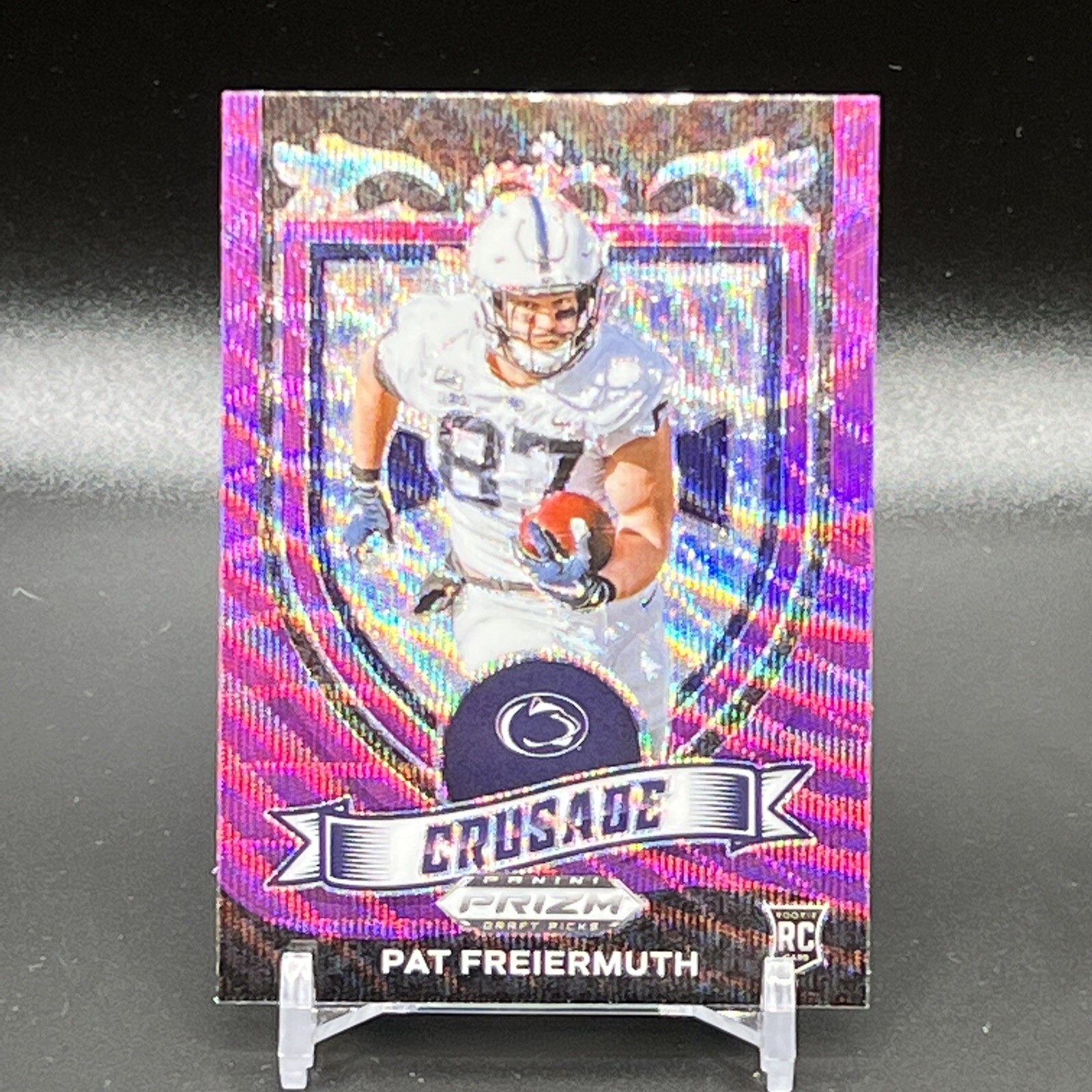 Pat Freiermuth 2021 Purple Wave Crusade Prizm Draft Picks #173 Penn State 📈