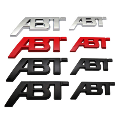 1X ABT Emblem Abzeichen Aufkleber Auto Car Grill Aufkleber Auto Metal 3D NEW