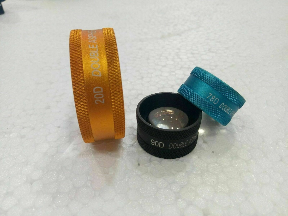 Ophtalmoscope Indirect Binoculaire Heine Avec Lentilles 20D, 90D, 78D - Zoom Spot Type