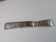 ACCUTRON MENS VINTAGE STEEL 19MM SS DEPLOYANT BAND BY DUCHESS USA WIDE FLAIR