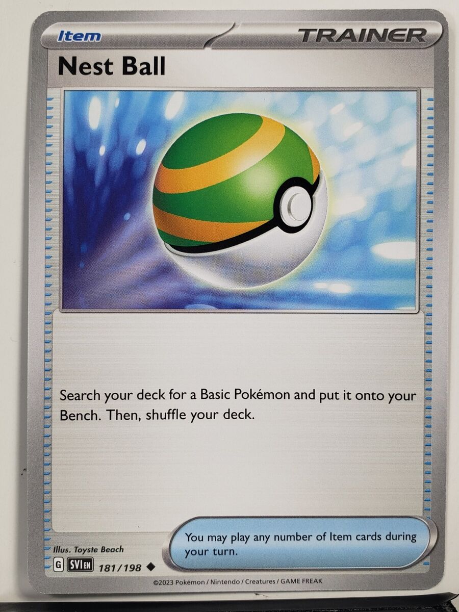 Nest Ball 181/198 - NM - Scarlet Violet Pokemon Card - $2 Nest Ball 181/198 - NM - Scarlet Violet Pokemon Card - $2