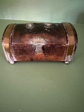 Antique miniature English trunk