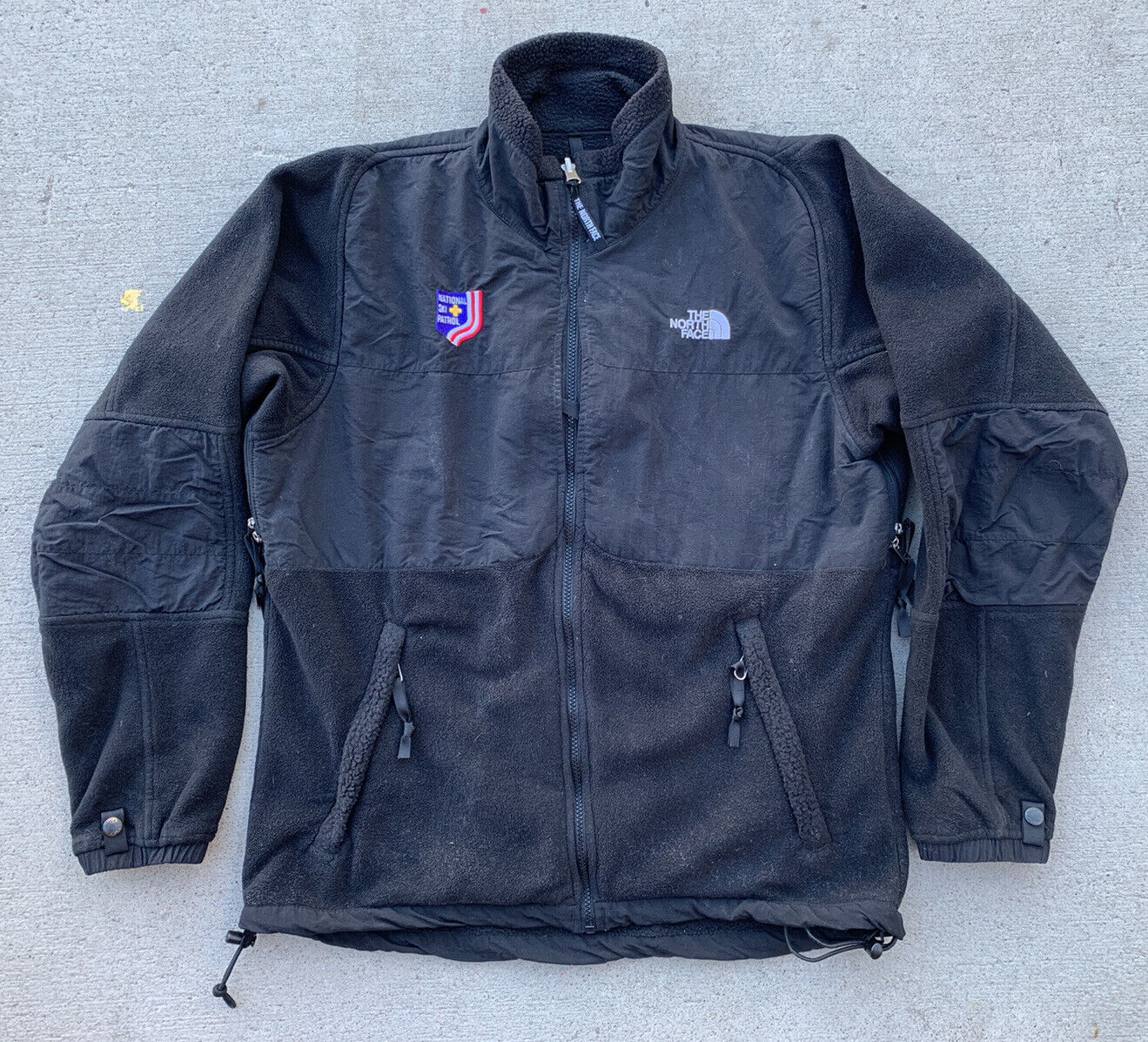 Vtg The North Face Denali Men’s Medium Black NATIONAL SKI PATROL Fleece RARE