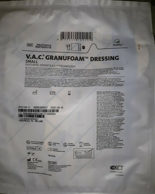 KCI V.a.c GranuFoam Dressing for Wound VAC Size Small M8275051 for sale