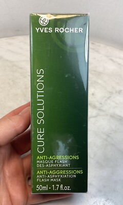 YVES ROCHER Cure Solution Anti Asphyxiation Detoxifying Flash Mask 1.7 Oz 50ml