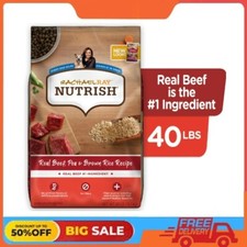 Rachael Ray Nutrish Natural Dry Dog Food, Real Beef, Pea  Brown Rice Recipe