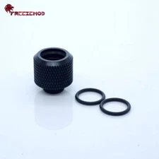 10X Black FreezeMod brass 14MM G1/4 coupling fitting OD 14MM Rigid tubing water