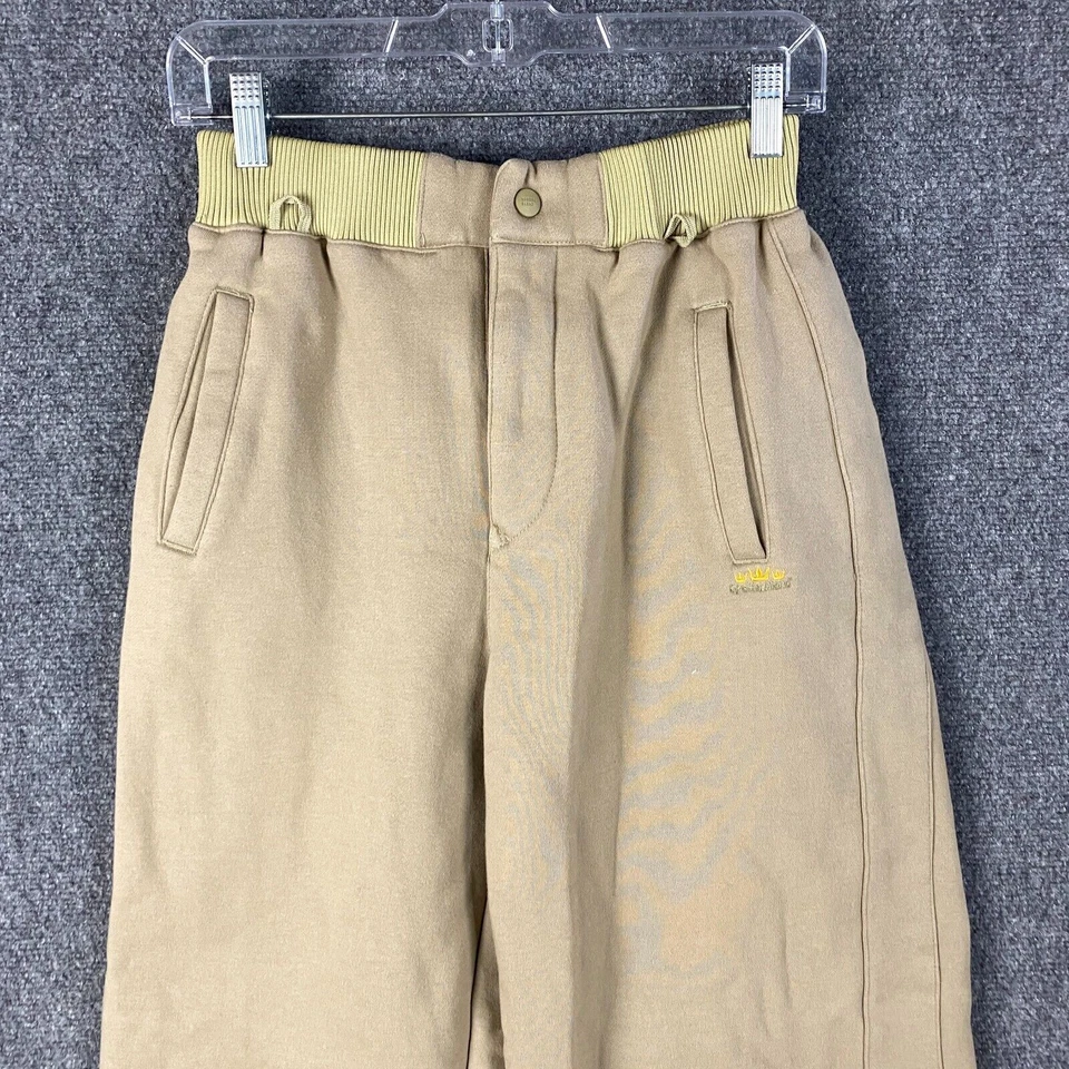 Pantalones deportivos de mezcla especial para mujer pequeños elásticos beige 100 % poliéster ropa de invierno Foto 2 de 4