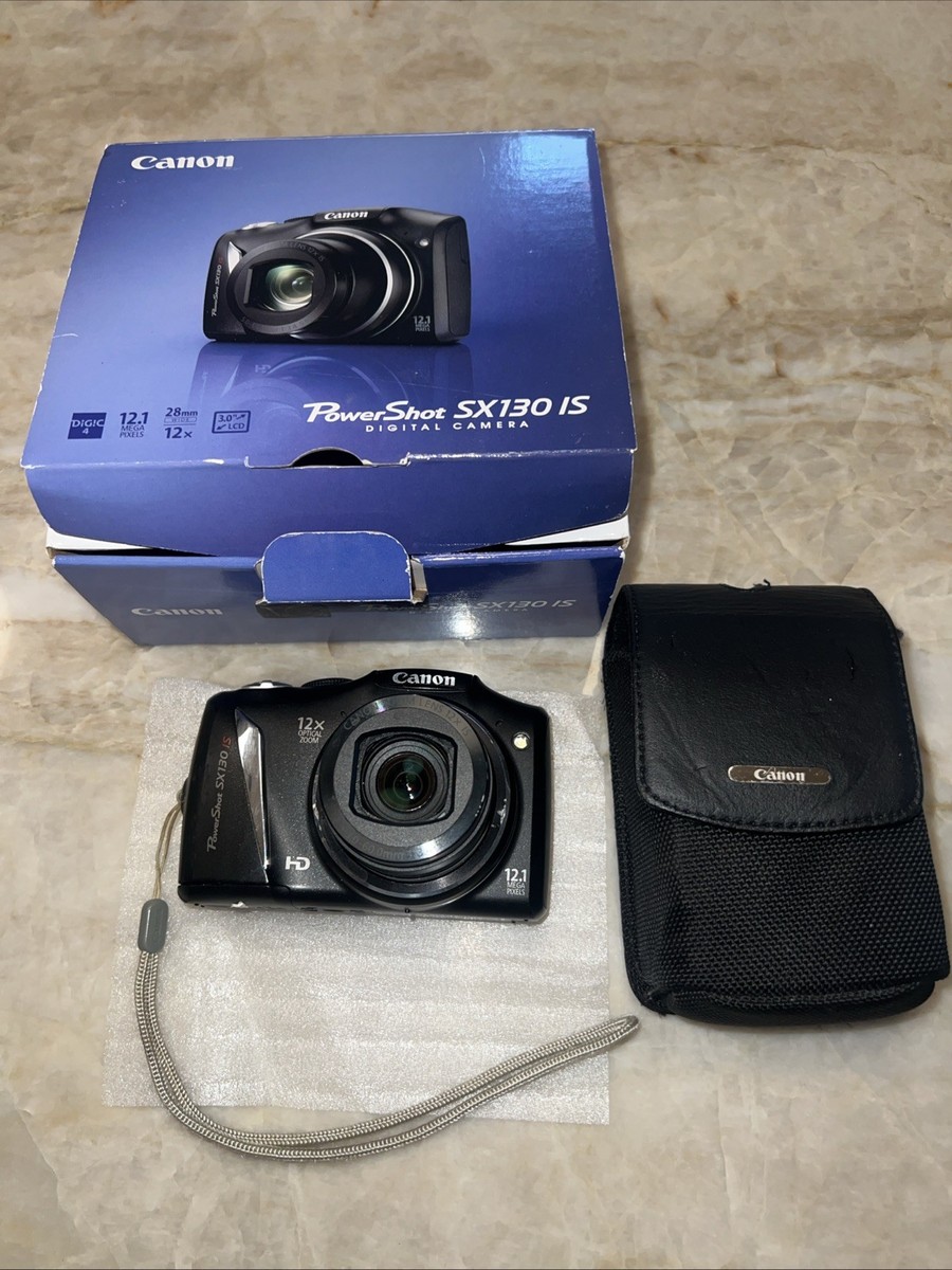 Canon PowerShot SX130 IS 12.1MP 12x Compact Digital Camera With