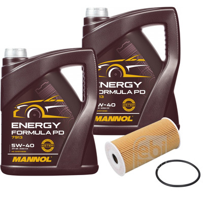FEBI BILSTEIN Ölfilter 10L MANNOL Energy Formula PD 5W-40 für Renault Master